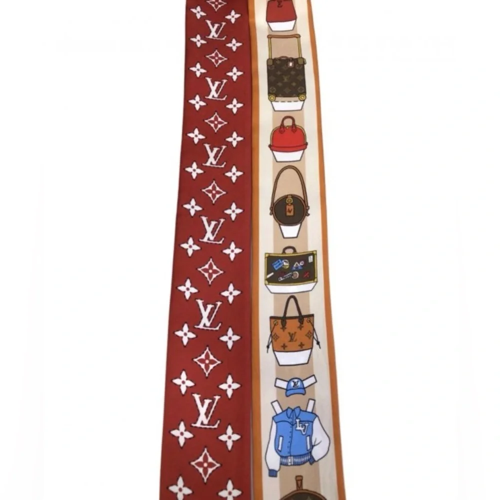 Louis Vuitton Asnières Monogram Twilly Scarf
